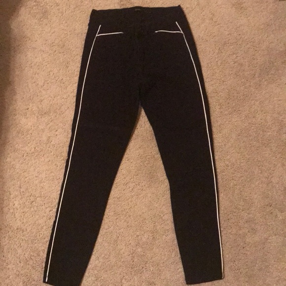 Harper black tuxedo stripe skinny jeans - Picture 3 of 4